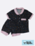 Pijama Ingles Feminino Infantil - Estrelas