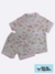 Pijama Ingles Feminino Infantil - Nuvens