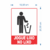 Placa de sinalização Jogue lixo no lixo 15x20 cm Grespan - comprar online