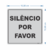 Placa de sinalização Silêncio Por Favor 15x15 cm Grespan - comprar online