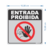 Placa de sinalização Entrada Proibida 15x15 cm Grespan - comprar online