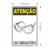 Placa de sinalização Uso Obrigatório Imagens Óculos 16x25 cm Grespan - comprar online