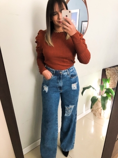 Calça jeans wide leg - comprar online