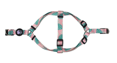 Peitoral + Guia Foliage Rosa - Fábrica Pet - comprar online