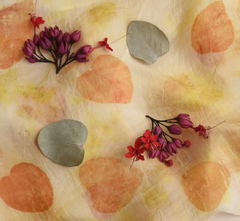 Eucaliptus and Clerodendron Silk Scarf