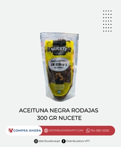 Aceituna Negra Rodajas Nucete 300Gr