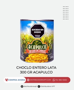 Choclo Lata Entero 300gr Acapulco