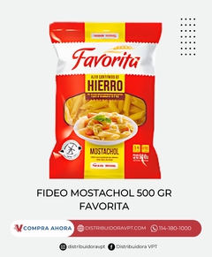 Fideo Mostachol Favorita 500Gr