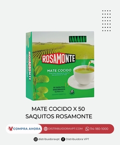 Mate Cocido Rosamonte X50 Saquitos