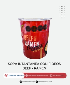 SOPA INTANTANEA C/FIDEOS BEEF - RAMEN