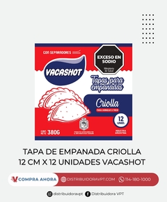 Tapas De Empanada Criolla X12 380Gr Vacashot