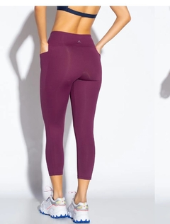 Calça legging branca basic pocket - Lett Sports