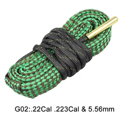 Kit de limpeza Cordel Boresnake limpador de cano - Loja 9mm