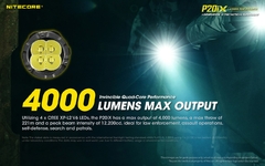 Lanterna Nitecore P20iX USB-C 4000 Recarregável Lúmens com Bateria 5000mAh - comprar online