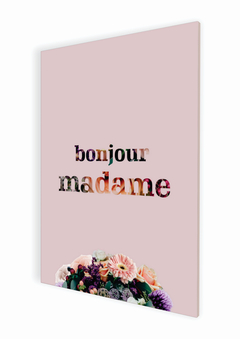 Placa decorativa Bonjour Madame