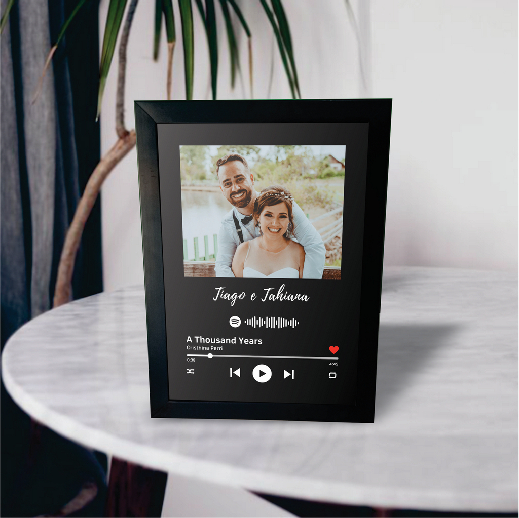 Placa Spotify Música do Casal Personalizada 2 - Namorados 56