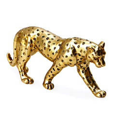 Leopardo Decorativo em Resina Luxo