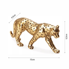 Leopardo Decorativo em Resina Luxo na internet