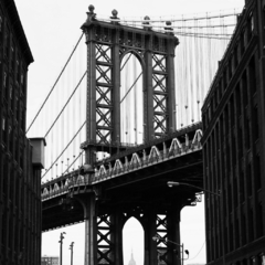 Placa decorativa Ponte de Manhattan - Nova York - comprar online