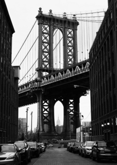 Placa decorativa Ponte de Manhattan - Nova York na internet