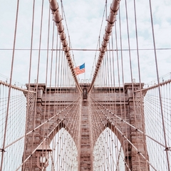 Placa decorativa Ponte do Brooklyn - Nova York - comprar online