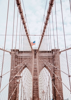 Placa decorativa Ponte do Brooklyn - Nova York na internet