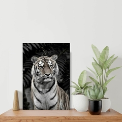 Placa decorativa Tigre na floresta - loja online