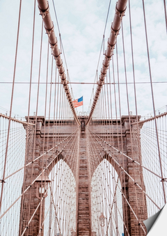 Placa decorativa Ponte do Brooklyn - Nova York - loja online