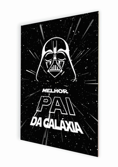 Placa decorativa Melhor pai da galáxia - Star Wars