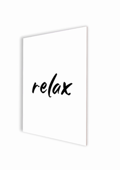 Placa decorativa Relax