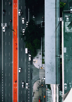 Placa decorativa Avenida em São Paulo - loja online