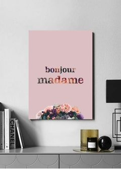 Placa decorativa Bonjour Madame - comprar online