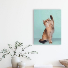 Placa Decorativa Ilustração Gato Fofinho - comprar online