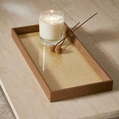 Bandeja MDF com Rattan - comprar online