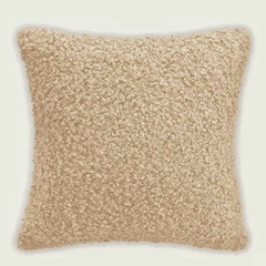 Almofada Teddy Bouclé Caramelo claro - 45x45 cm - comprar online