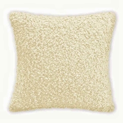 Almofada Teddy Bouclé Creme - 45x45 cm - comprar online