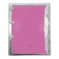 Caderno argolado colegial vision rosa 192 fls - dac