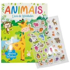 Livro de atividades mais adesivos fofinhos: animais