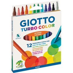 Caneta Hidrografica Turbo Color Giotto 12 cores