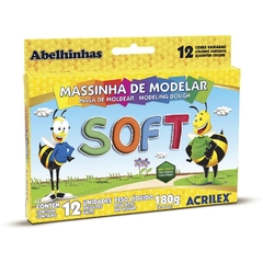 Massa de Modelar Soft 12 cores 180g - Acrilex