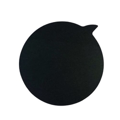 Recado adesivo preto balaozinho 70x70 50fls - brw