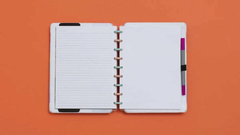 Caderno inteligente arco-iris pastel - tamanho médio