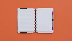 Caderno inteligente arco-iris pastel - tamanho a5