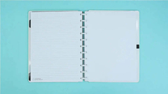 Caderno inteligente verde pastel - tamanho a5
