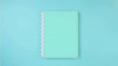 Caderno inteligente verde pastel - tamanho grande
