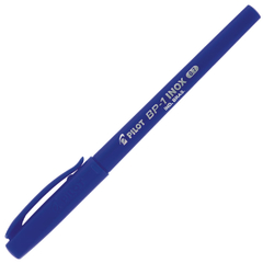 Caneta esferográfica pilot bp-1 inox fina 0.7 Azul - Pilot