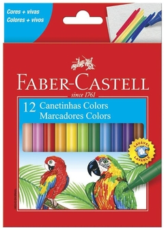 Caneta Faber Hidrográfica 12 Cores - FABER-CASTELL