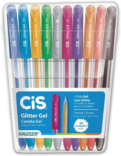 Caneta Cis Glitter Gel 1.0 Estojo C/10