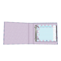 Caderno argolado mini stitch 80 fls - dac - aberto