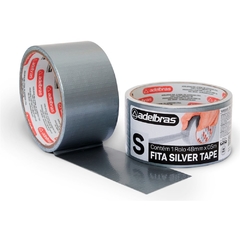 Fita Adesiva Multiuso 48mmx5mts Silver Tape Prata - Adelbras